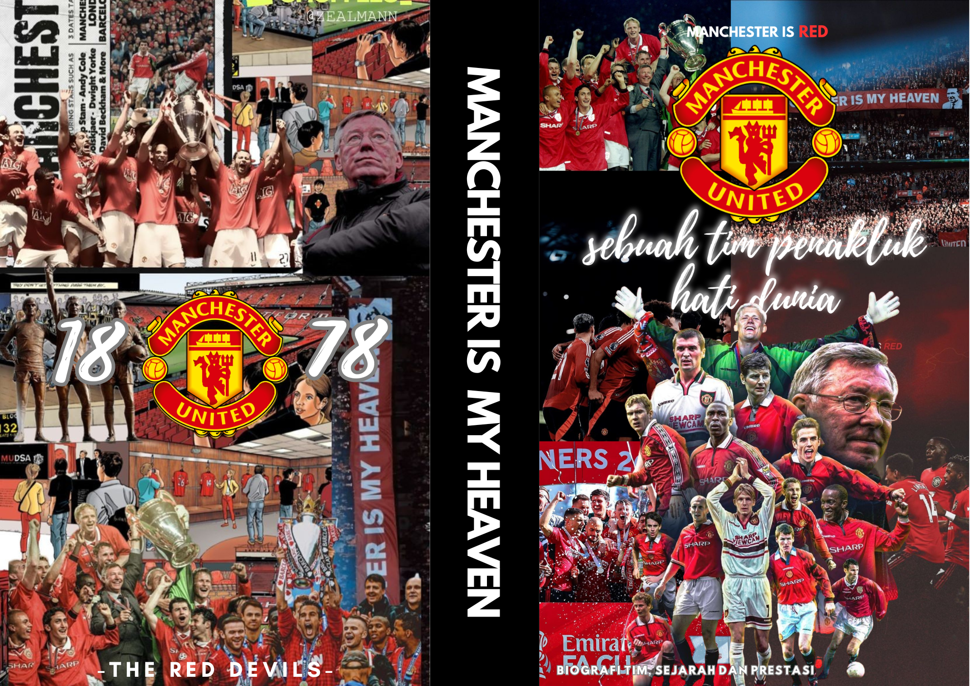 Karya Cover Buku yang Berjudul "Sebuah Tim Penakluk Hati Dunia"